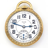 Antique Elgin B.W. Raymond 21 Jewels Pocket Watch 10K Gold Filled