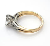 Vintage 14K Yellow Gold 1.15 TCW Diamond Marquise Band Ring
