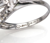 Vintage Platinum Sapphire & 0.52 TCW Diamond Band Ring