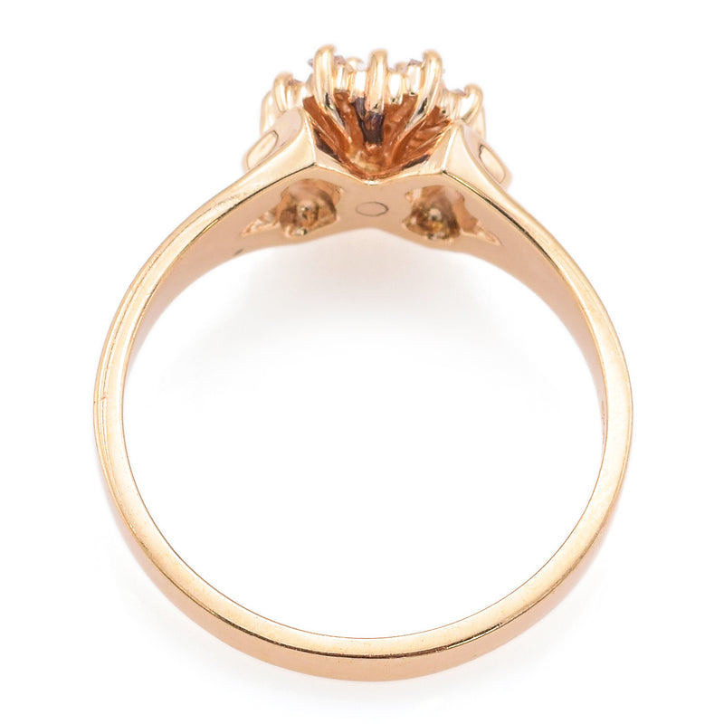 Vintage 14K Yellow Gold 0.39 TCW Diamond Baguette Band Ring