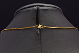Vintage 22K Yellow Gold Box Chain Necklace 1.2 mm 6.7 Grams 18 Inches