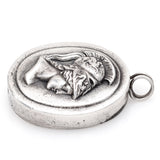 Vintage Henryk Winograd HW 999 Fine Silver Repoussé Roman Soldier Pendant 28.0mm