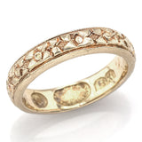 Antique Montgomery Bros Los Angeles 18K Yellow Gold Band Ring 4.5 mm