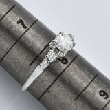 Estate 18K White Gold Diamond Band Ring