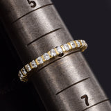 Lot of 5 18K Gold Ruby, Sapphire & 2.04 TCW Diamond Eternity Rings