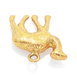 Vintage 18K Yellow Gold Camel Charm Pendant