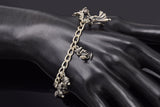 Vintage Sterling Silver Disney Snow White and the 7 Dwarfs Charm Bracelet 29.1Gr