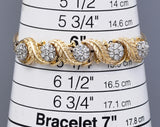 Jabel Vintage 18K Gold 1.05 TCW Single Cut Diamond Add-a-Link Bracelet