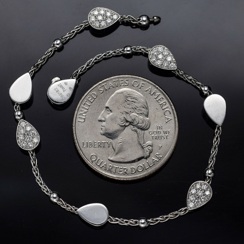 Piaget Lucea 18K White Gold Diamond Bracelet + Box