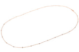 Estate 14K Yellow Gold 3.36 TCW Diamond Long Station Necklace 34.5 Inches