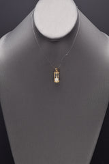 Vintage 14K Yellow Gold Hourglass Charm Pendant 2.2 Grams
