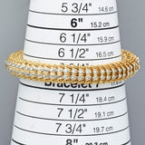 Vintage 18K Yellow Gold Single Cut Diamond Woven Link Bracelet