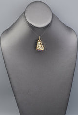 Vintage 14K Yellow Gold Sapphire, Ruby & Pearl Piano Charm Pendant
