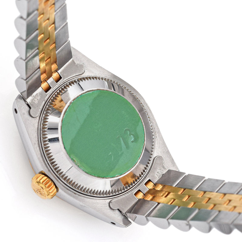 Rolex Datejust Jubilee Dial 18K Gold/SS Automatic Women's Watch Ref 69173 + Box