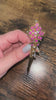 Antique 18th Century Gilt Silver Ruby & 0.33TCW Diamond Kondakoora Brooch Pin 14.5G