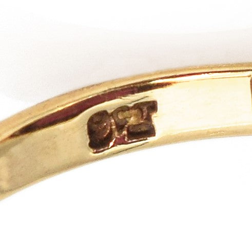 Antique 9K Yellow Gold 11.68 Ct Garnet Pear Cabochon Cocktail Ring + Box