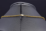 Vintage 22K Yellow Gold Cable Chain Necklace 2.8 mm 16.0 Grams 17 Inches
