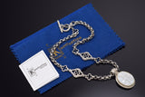 Konstantino Sterling Silver & 18K Gold Mother of Pearl Cross Pendant Necklace