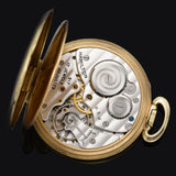 Antique Hamilton 917 Bascine 14K Gold 17 Jewels Pocket Watch + Box 44.5 mm