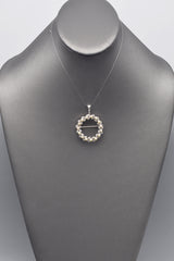 Vintage 18K White Gold Sea Pearl & 0.60 TCW Diamond Brooch Pin Pendant