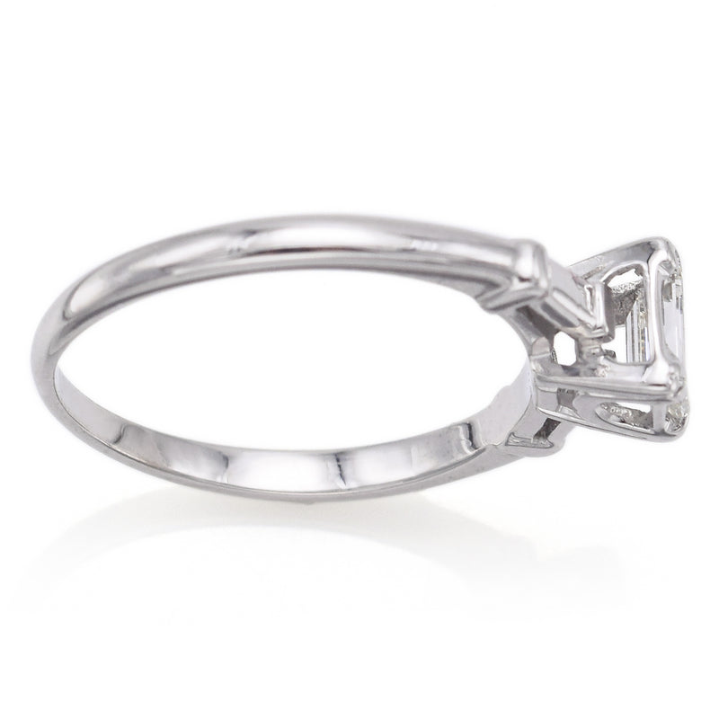 Vintage Prism-Lite 14K White Gold 0.32 Ct Diamond Band Ring Size 6.5 G VS