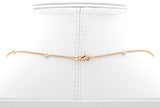 Estate 14K Yellow Gold 3.36 TCW Diamond Long Station Necklace 34.5 Inches