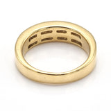 Vintage 14K Yellow Gold 1.20 TCW Diamond Two-Row Band Ring