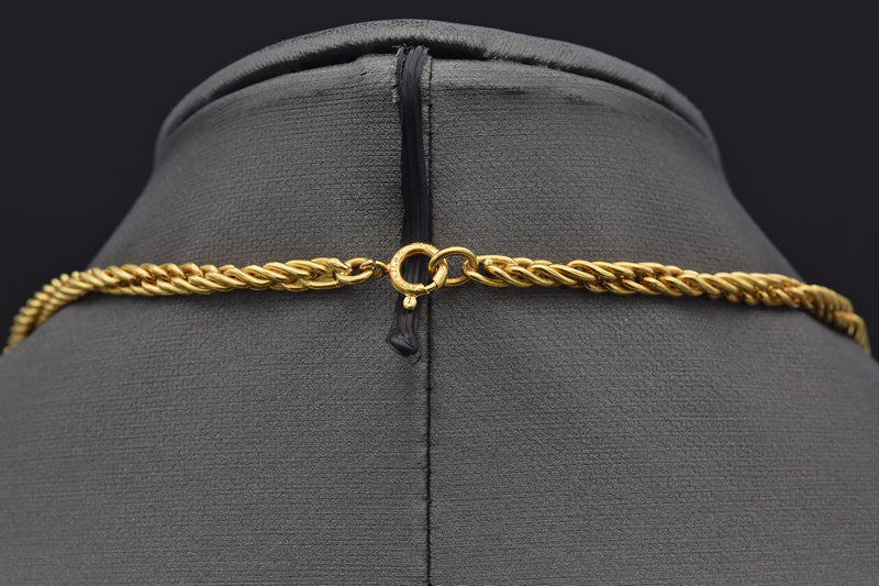 Buccellati 18K Yellow Gold 4 mm Rope Chain Necklace + Box 37.75 Inches