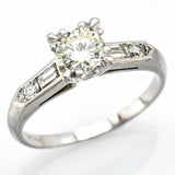 Vintage Platinum Diamond Band Ring