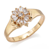 Vintage 14K Yellow Gold 0.39 TCW Diamond Baguette Band Ring