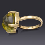 Tiffany & Co. Paloma Picasso 18K Gold Lemon Quartz Sugar Stacks Ring Size 5.5