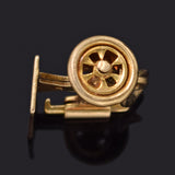 Vintage 14K Yellow Gold Sewing Machine Charm Pendant