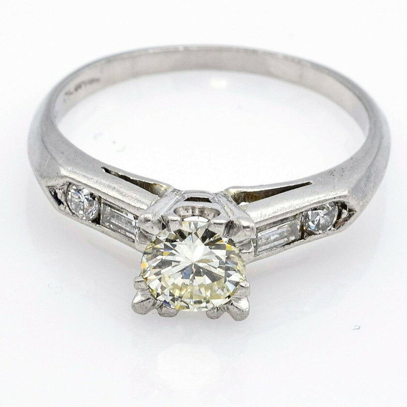 Vintage Platinum Diamond Band Ring