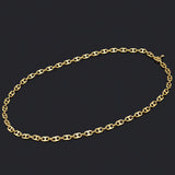 Uno a Erre Vintage 18K Yellow Gold 8.7 mm Mariner Chain Necklace 32 Inches