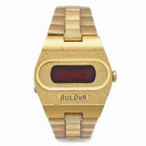 Vintage Bulova N4 Big Block Accuquartz Red LED Digital Men's Watch