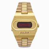 Vintage Bulova N4 Big Block Accuquartz Red LED Digital Men's Watch