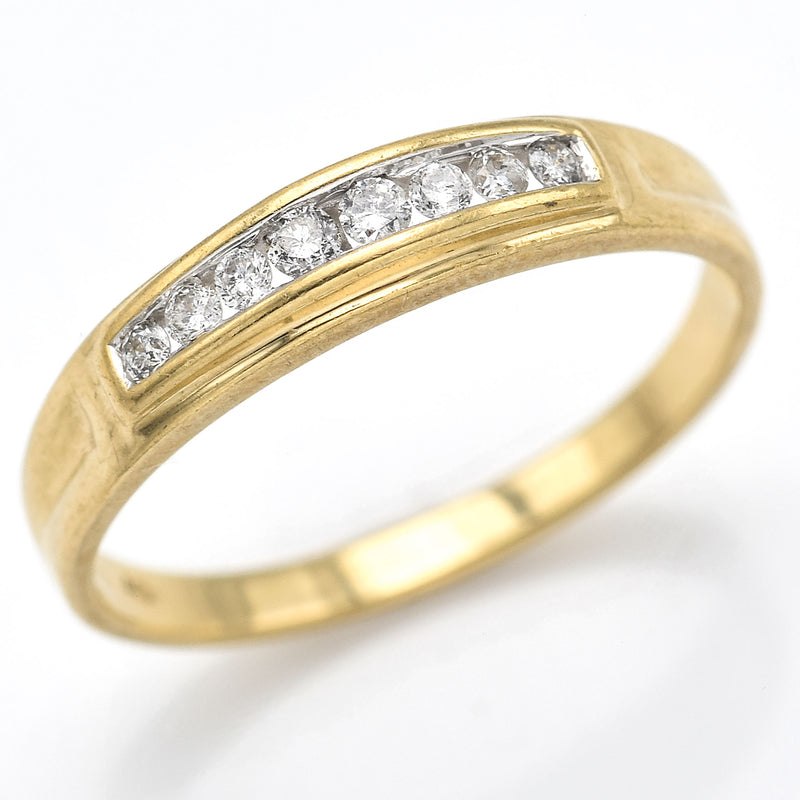 Vintage 10K Yellow Gold Diamond Band Ring