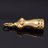 Vintage 14K Yellow Gold Dress Form Mannequin Charm Pendant