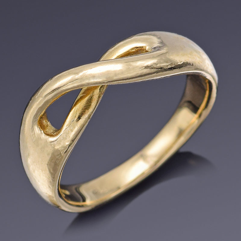 Vintage Tiffany & Co. 18K Yellow Gold Infinity Band Ring 4.4 Grams