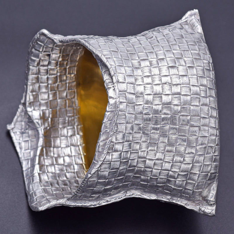 Estate Mario Buccellati Sterling Silver Sugar Bag 193.4 Grams