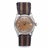 1950s Rolex Oysterdate Precision Hand Wind Men's Date Watch 30 mm Ref. 6066