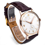 Vintage Zenith 18K Rose Gold Jumbo Case Hand Wind Men's Watch