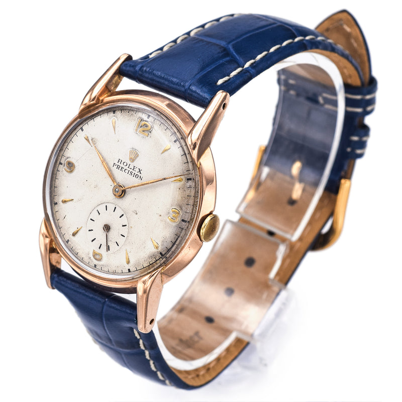 Vintage 1948 Rolex Precision 14K Rose Gold Hand Wind Men's Watch