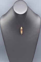 Vintage 14K Gold Ruby Sapphire & Pearl Bon Voyage Cruise Ship Charm Pendant