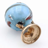 Vintage 14K Yellow Gold World Globe Charm Pendant