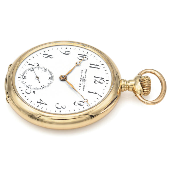 Antique Vacheron & Constantin for J.E. Caldwell Geneve 14K Gold Pocket Watch