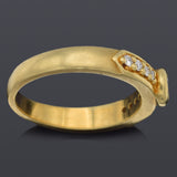 Estate 18K Yellow Gold 0.33 TCW Diamond Band Ring