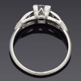 Antique Platinum 0.89 TCW Diamond Band Ring