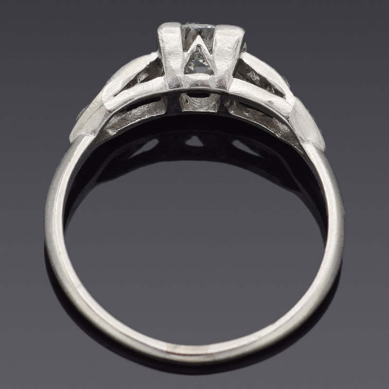 Antique Platinum 0.89 TCW Diamond Band Ring