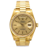 1980 Rolex President Day-Date 18K Gold Men's Automatic Watch + Box Ref. 18038